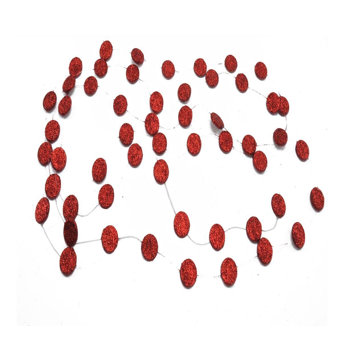 Ghirlanda natalizia rossa forme 2,70 mt