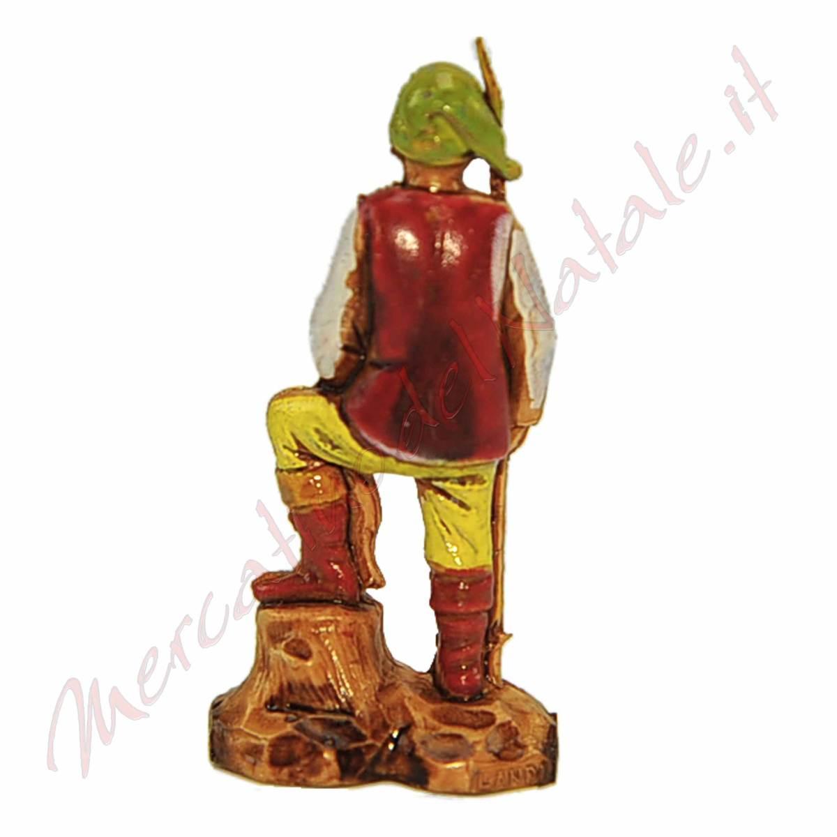 Statua presepe 3.5 cm pescatore canna