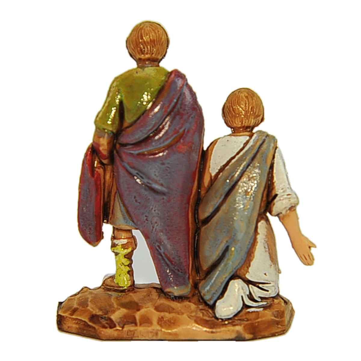 Statua presepe 3,5 cm pastori con doni