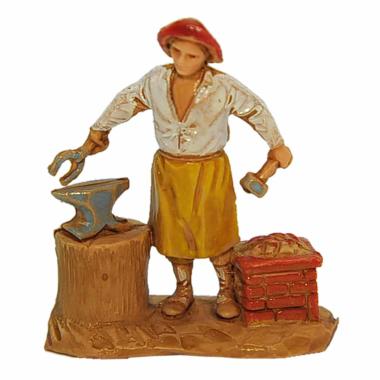 Statua presepe 3.5 cm maniscalco ceppo incudine